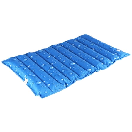 Cooling Mat - 35 x19 Cool Pillow Can Be Folded Water Filling Ice Pillow Chair Pad Multifunctional Ice Pillow Water Seat Cushion Office Car(Blue)
