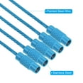 thumbnail image 3 of Uxcell 5.9 Inch Stainless Steel Wire Keychain Cable Key Ring Loop, Light Blue, 5 Pack, 3 of 7