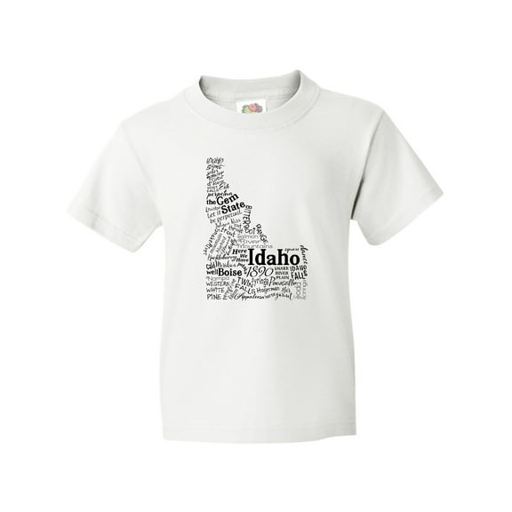 Inktastic Idaho State Word Salad Youth T-Shirt