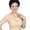 Khaki, variant on YHAJDS Womens Plus Size Cotton Wireless Bra Front Closure Lightly Lined Daily
