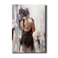 thumbnail image 1 of Epic Graffiti 'Girl With Roses' by Alexander Gunin, Canvas Wall Art, 18"x26", 1 of 3