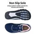 thumbnail image 2 of AOV Wide Toe Box Shoes Women Arch Support Walking Shoes for Plantar Fasciitis Orthotic Tennis Sneakers BluePink Size 8, 2 of 6