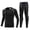 Green, variant on Boys Compression Thermal Base Layer Set, Athletic Youth Fleece Lined Long Sleeve Sports Tops Leggings for Kids (Style A)
