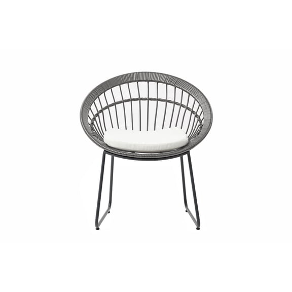 Set de 4 Sillas para Exterior Jaspis Gris Kessa Muebles