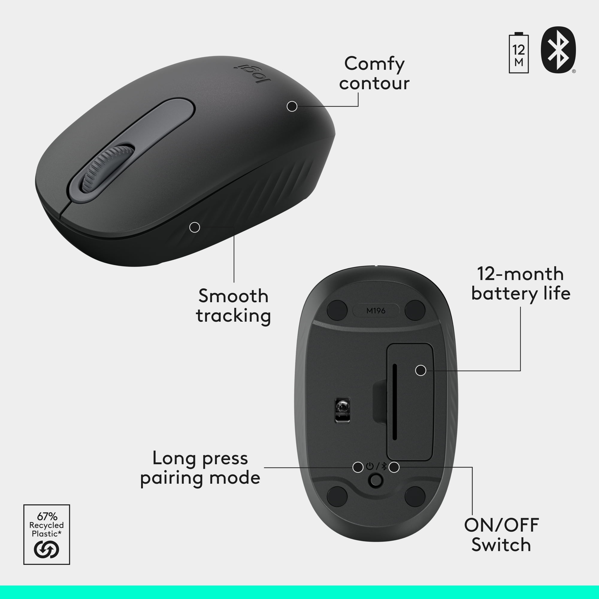 Logitech MK250 Bluetooth Wireless Mouse and Keyboard Combo