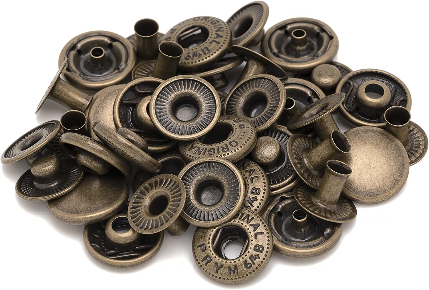 100 sets Brass snap fasteners.Clothing accessories Sewing snaps