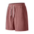 thumbnail image 5 of Satingcolo Men's Casual Shorts Summer Beach Vacation Trunks Elastic Waist With Two Pockets Classic Fit Lightweight Athletic Shorts Pink S, 5 of 6