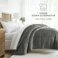 thumbnail image 4 of Noble Linens Gray All Season Lightweight Down-Alternative Solid Comforter, Full/Queen, 4 of 10