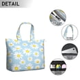 thumbnail image 2 of Daisy Print Retro Shoulder Bag - Large Capacity Zippered Weekender Tote with Durable Handles, Perfect for Work & Gym Essentials, 2 of 2