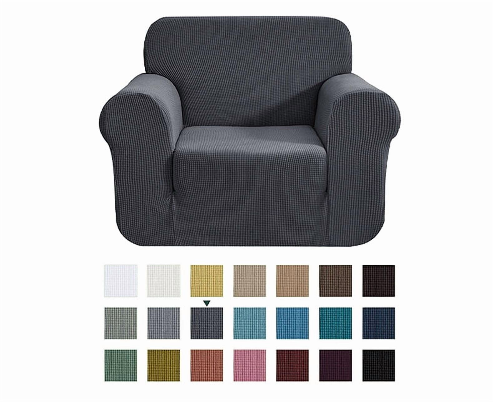 suxuMhao Slipcovers, 1 Piece 2-Seater Stretch Couch Covers, Premium Stretch Sofa Cover Fit Most Standard 2-Seater Couches,Use for Living Room/Home,Couch Cover to Protect Furniture, Purple