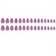 thumbnail image 4 of Uñas postizas adhesivas geyakal moradas, cortas, almendradas, acrílicas, 24 piezas, 4 of 7