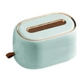 thumbnail image 2 of Multifunctional Tissue Holder Removable Storage Dispenser Hanging Rack Wall Mount Napkin Box for Living Bedroom Household Wall Kitchen Light Green, 2 of 5