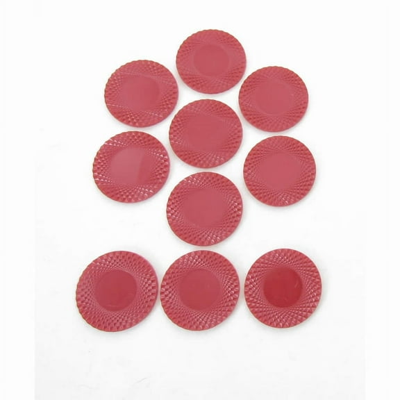 Red Poker Chips 38mm (1.5in) Pack of 10 Koplow Games