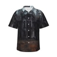 thumbnail image 1 of Fotbe Gloomy Mansion Forest Scene Camisa Hawaiana para Hombre Unisex – Camisa Casual de Verano con Botones de Manga Corta de Algodón y Lino,3X-Large, 1 of 7