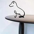 thumbnail image 2 of Dog Minimalist Art Sculpture,Personalized Metal Line Crafts- Statue for Living Room,Home Office,Desk,Wall Decor, 2 of 5