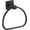 Black, variant on Matte Black Hand Towel Holder, Bathroom Towel Ring, Bath Hand Towel Hangers Wall Mounted Half Round Modern