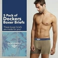 thumbnail image 6 of DOCKERS Mens Boxer Briefs Breathable Cotton Underwear for Men Pack of 5, 6 of 7