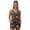 Black-Mushroom, variant on Dinosaur Skeleton Printed Women Two Piece Tankini Swimsuit Tummy Control Bathing Suits Athletic Swim Tank Top with Boyshorts Swimwear Set for Summer, L