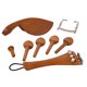 thumbnail image 1 of Jujube Violín Piezas De Bricolaje Mentonera Pasadores Unidad Tornillo Conjunto Completo Herramientas Luthier Sunnimix Unidad de pernos de mentonera para violín, 1 of 8