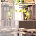 thumbnail image 4 of Fence Privacy Screen - 3'X10' Privacy Fence Screen Outdoor Shade Balcony Decor Included Cable Ties, Plastic Mesh Fence Panels Cover Porch Screen Balcony Covers for Apartments,Deck,Backyard(Brown), 4 of 9