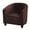 Brown, variant on CJC Velvet Tub Chair Cover, High Stretch Club Chair Slipcover Washable Armchair Sofa Couch Cover for Living Room Club Cafe (Camel)