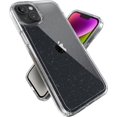 thumbnail image 1 of Étui Pailleté Gemshell pour iPhone 14 Plus, Modèle 6.7 Pouces, Transparent/clair avec Étui Pailleté Platine, 1 of 5