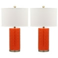 thumbnail image 2 of SAFAVIEH Roxanne 26 in. H Ceramic Glam Table Lamp, Orange, Set of 2, 2 of 7