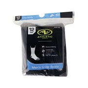 (2 pack) Athletic Works Men's Big and Tall Crew Socks 12 Pack