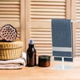 thumbnail image 2 of Stand Hand Towel Holder Storage Rack Anti-Skid Rustproof Creative Vertical Acrylic Hanging Paper Rolls Bathroom Rod, 2 of 6