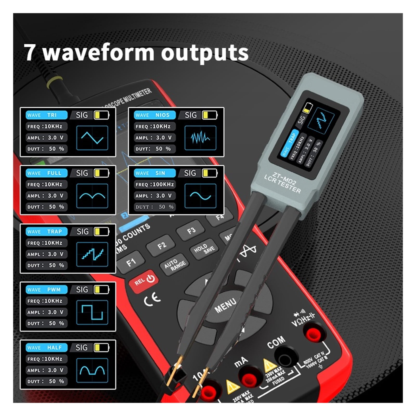 ZT-MD2 Intellint Tweezers Lcr Digital Brid Tester One k Measurement Of Resistance Capacitance, And Inductance ,Easy to Use