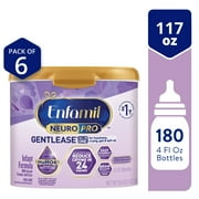 Enfamil NeuroPro Gentlease Powder Baby Formula, For Fussiness, Crying, Gas, Spit-up, & Soft Stools, 19.5 Oz Tub, 6 Count