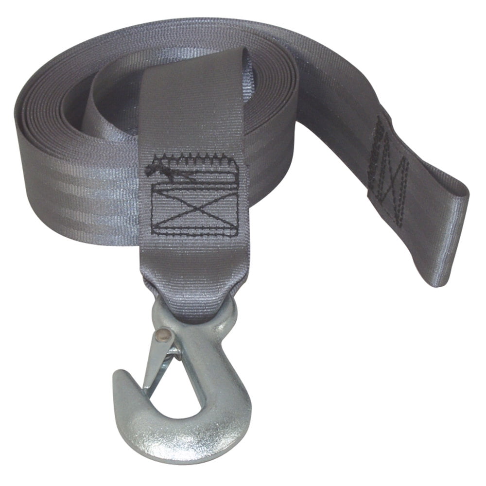 2PC 1-3/4"W x 20' Winch Strap With Hook Polyester Webbing 