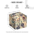 thumbnail image 4 of Kdxio Floral With Birds Print Tissue Box Cover,Square Decorative PU Leather Facial Paper Case Organizer Holder Dispenser for Bathroom,Night Stands,Desk,Car 5.2''X5.2''X5.2'', 4 of 8