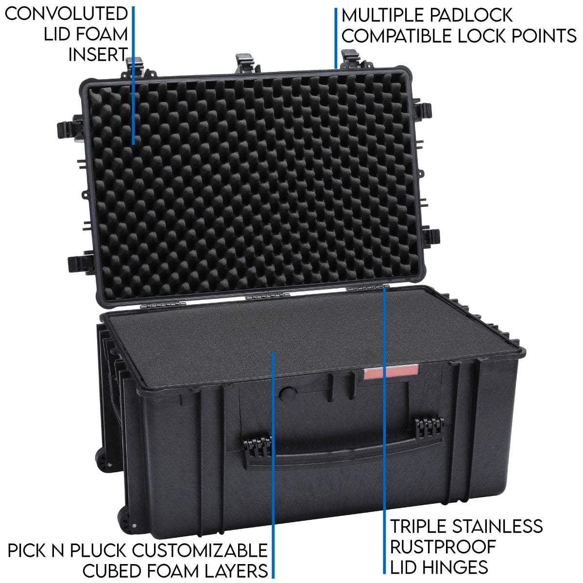 DCB Cases - Element Series 8505F Waterproof Utility Case With Foam Insert