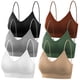 thumbnail image 1 of Bralettes selizo acolchados para mujer, paquete de 6 sujetadores deportivos L-XL, 1 of 8