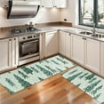 thumbnail image 3 of Kitchen Rugs Sets Of 2,Light Green Christmas Tree Pattern Anti Fatigue Kitchen Mat Rugs Non Slip Washable,Decorative Kitchen Floor Mats for Kitchen,Sink,Laundry,17"X47", 3 of 5