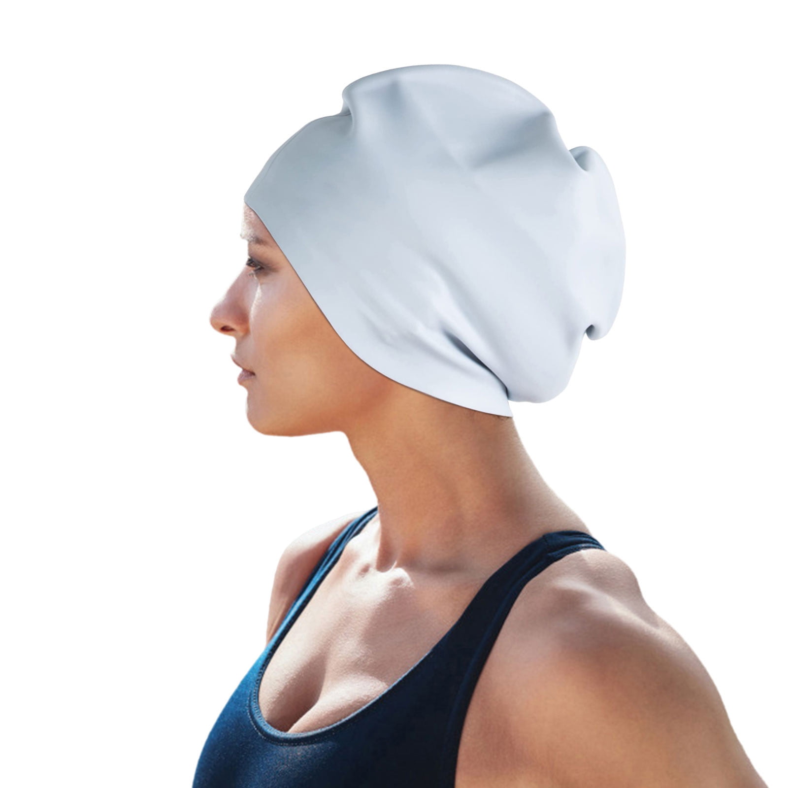 Pacnp Extra Large Swimming Cap For Women And Men,Special Design Swim Cap