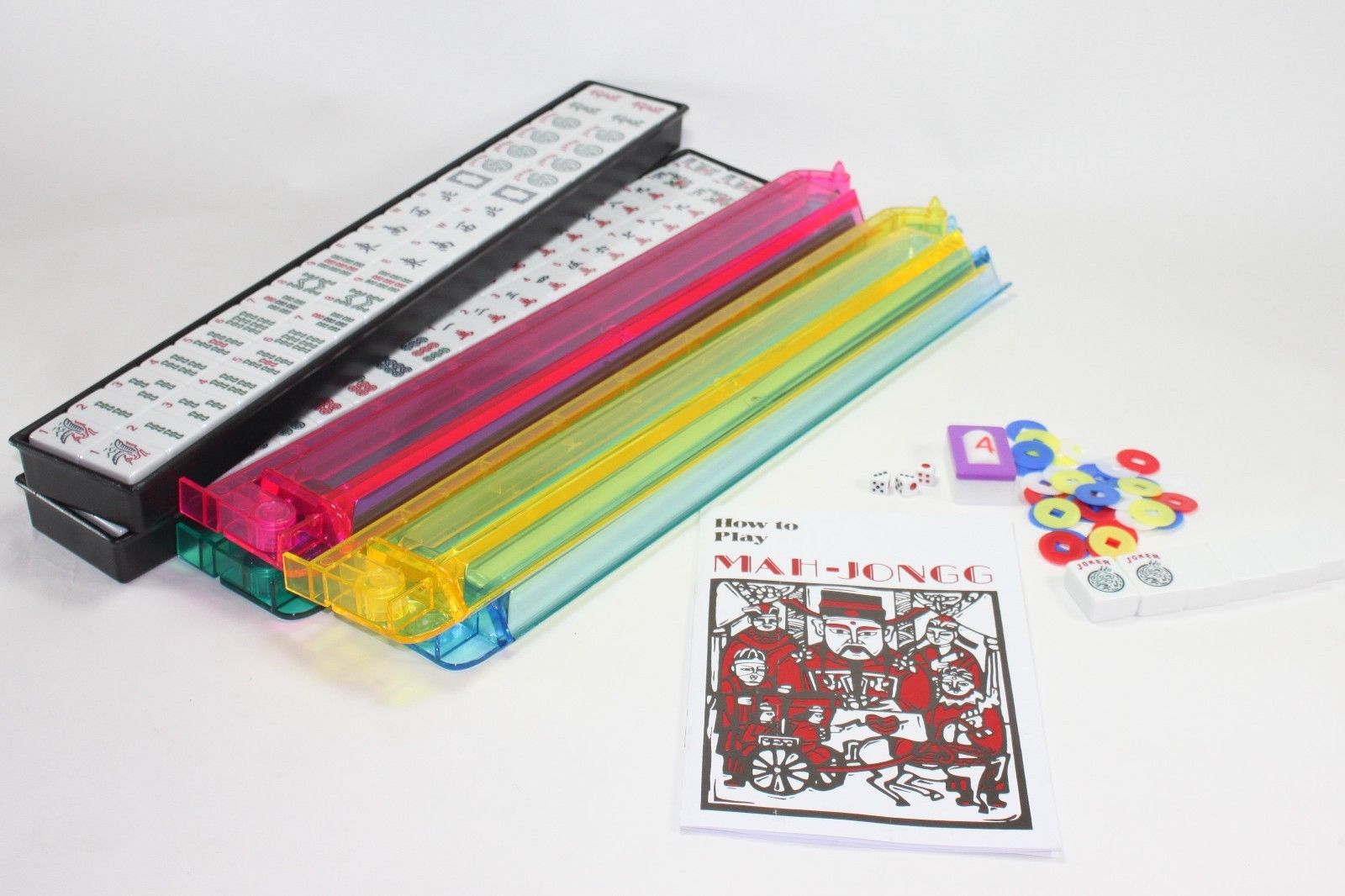 ERROR 166 Tiles American Mahjong Waterproof Black Nylon Bag 4 Color Pushers/Racks