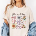 thumbnail image 2 of She is Mom Coquette T-Shirt, Christian Mama Tshirt, Boho Floral Mama Shirt, Mother’s Day Gift Shirt, Wildflower Mama Bible Verses, Gifts for Mother, 2 of 7