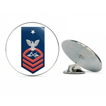 US Navy Senior Chief Red E-8 Aviation Support Equipment Tech AS  Military Veteran USA Pride Served Gift Metal 0.75