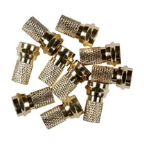 RCA VH5910R Gold-Plated RG Twist-on F-Connectors, 10 Count, VH5910R
