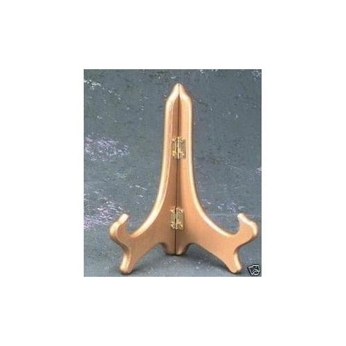 7" Wood Gold Easel Stand Display Plate Holder Art Picture