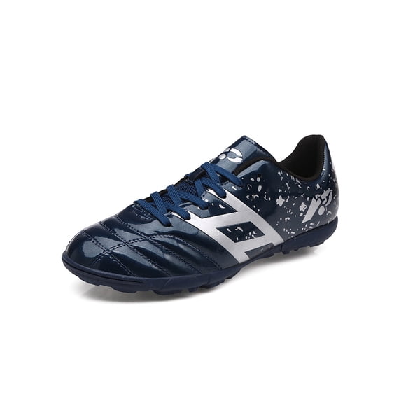 Difumos Boys Comfortable Round Toe Training Football Shoes Lightweight Athletic Jogging Wear-resistant Breathable Soccer Shoe