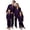 01_Purple, variant on UJNDER Matching Christmas Pajamas for Family Long Sleeve Silk-like Satin Sleepwear Holiday Outfit Pure Color Two Piece for Dad,02_Green,XL