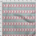 thumbnail image 3 of oneOone Cotton Silk Fabric Peacock Block Printed Fabric 1 Yard 42 Inch Wide, 3 of 4