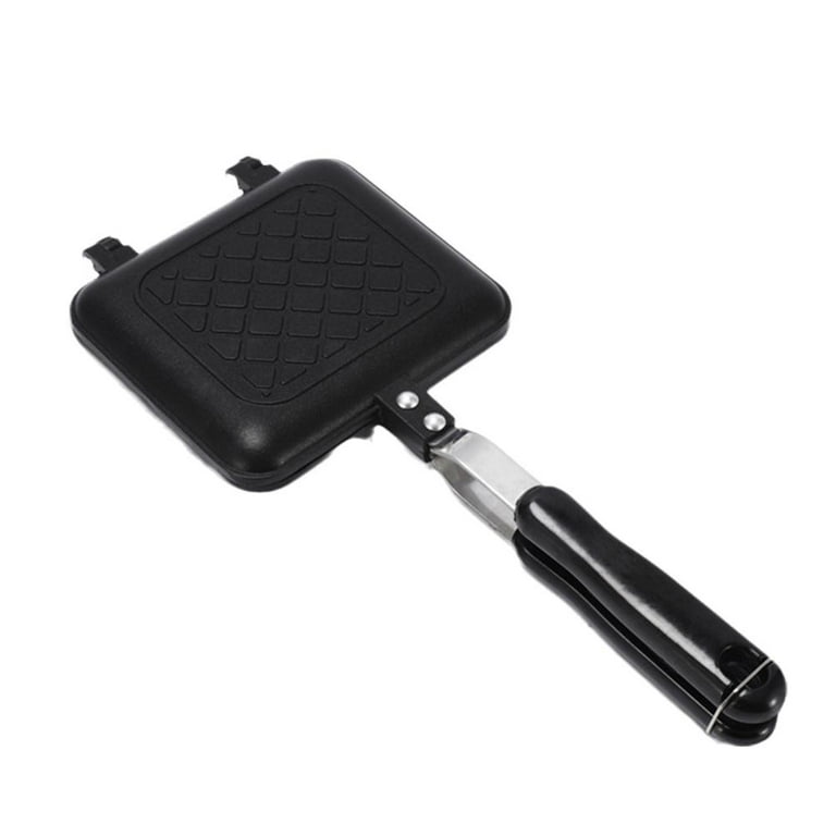 1pc Sandwich Maker, Metal Double-sided Sandwich Pan,Small Frying Pan,  Baking Tools, Kitchen Gadgets, Kitchen Accessories