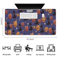 thumbnail image 5 of Long Mouse Pads for Desk,Magical Pumpkin Castle Halloween Pattern Desk Mats on Top Of Desks, Desk Mouse Pad Extra Large with 3mm Non-Slip Base and Stitched Edge for Gaming,Office,Work,Home 47.3x23.6in, 5 of 5