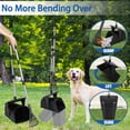 thumbnail image 2 of Suchown Pooper Scooper Swivel Bin & Rake Kit with 40 Waste Bags, 37" Long Handle Adjustable Dog Pooper Scooper for Large Medium Small Dogs, Portable Poop Scooper for Yard Lawn Outdoor, Easy to Clean, 2 of 9