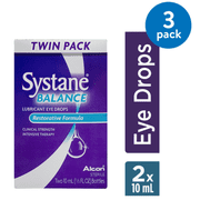 (3 pack) (3 Pack) Systane Balance Lubricant Eye Drops Restorative Formula TWIN - 2 CT