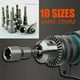 thumbnail image 4 of 10 puntas de destornillador magnético: puntas de impacto magnéticas de 6-19 mm, adaptador de puntas hexagonales de 1,4", 4 of 5